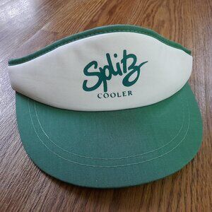 Vintage 80s Preppy Visor Hat "Splitz Cooler" Wine Spritzer - Young An Korea